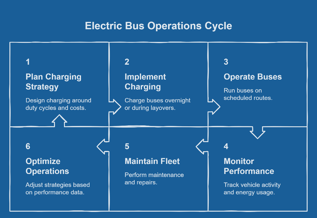 electric bus operations cycle